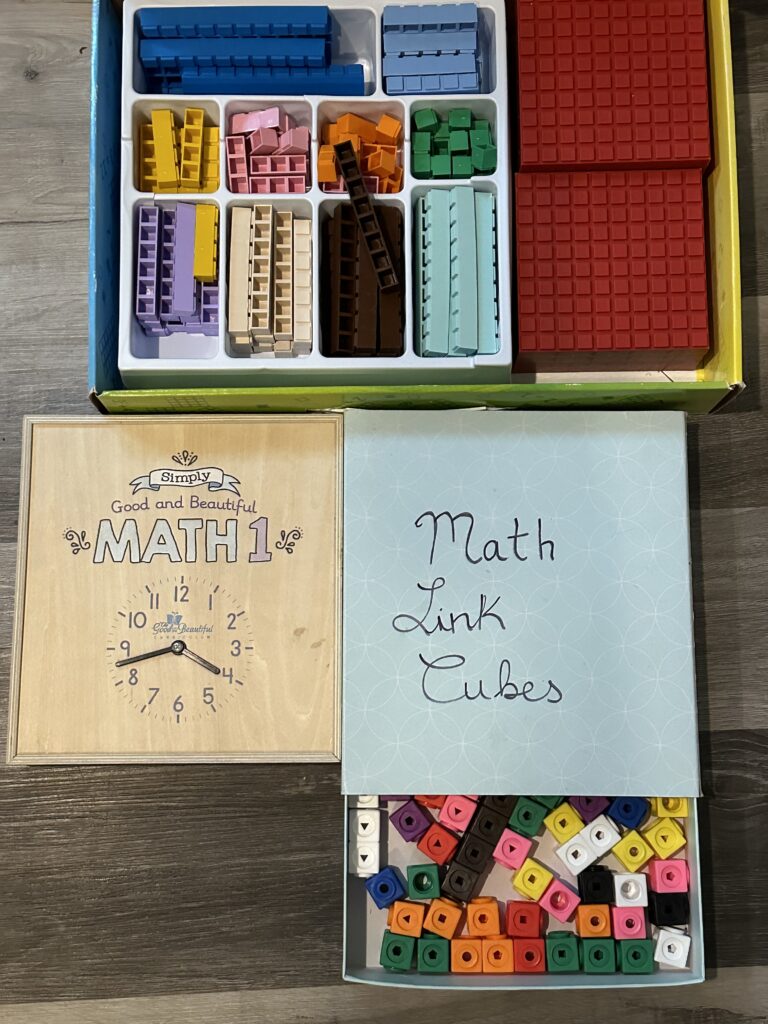 Math manipulatives can help kids that need to 'see' 